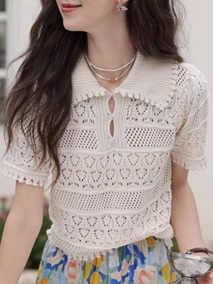 Hollow Knitted Sweater