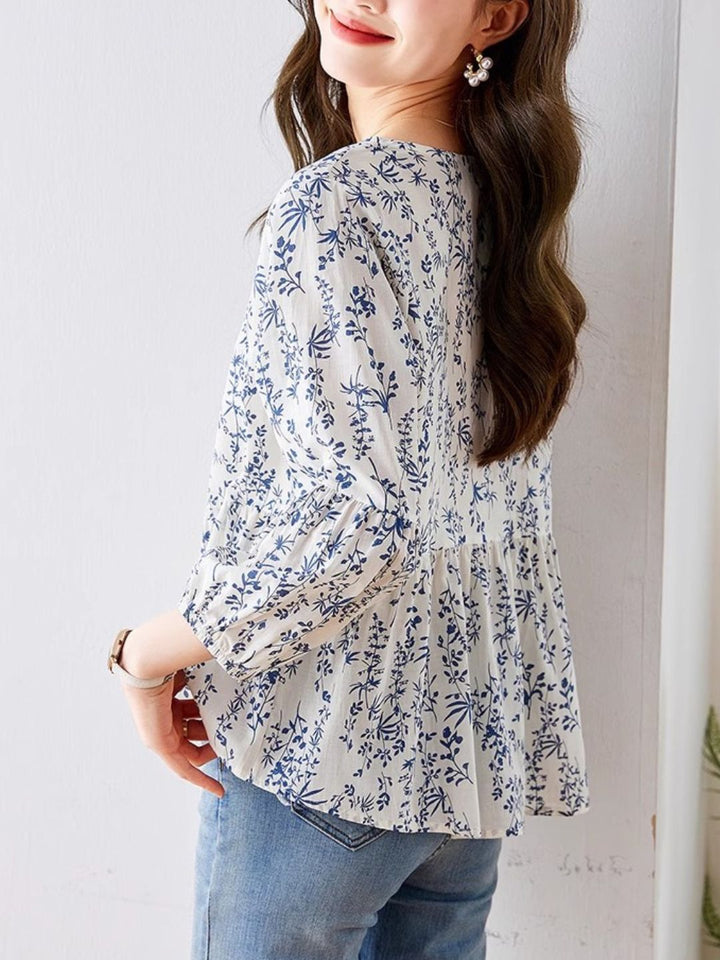Printed Chic Shirt Top