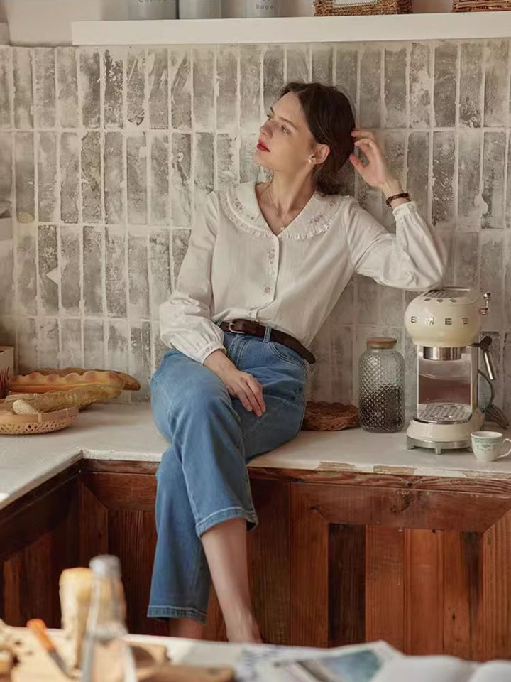 Classic Embroidered Top