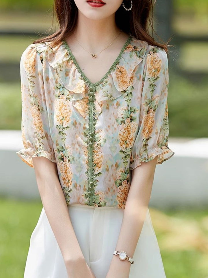 Loose Printed Temperament T-shirt