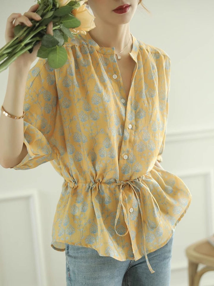 Drawstring Waist Shirt