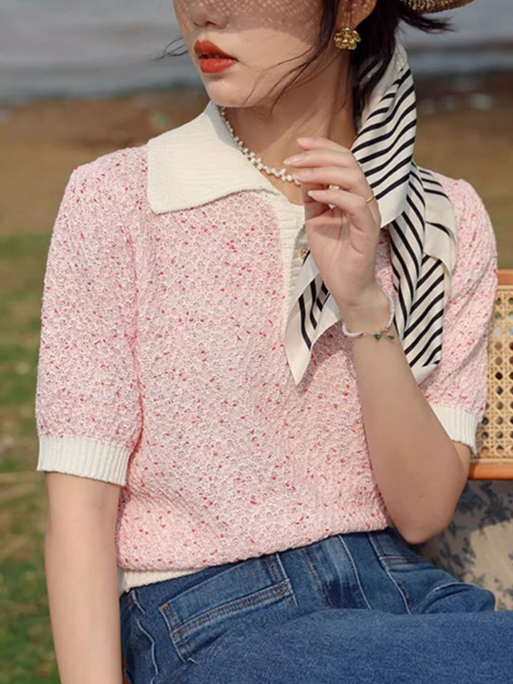 POLO Collar  Short Sleeves