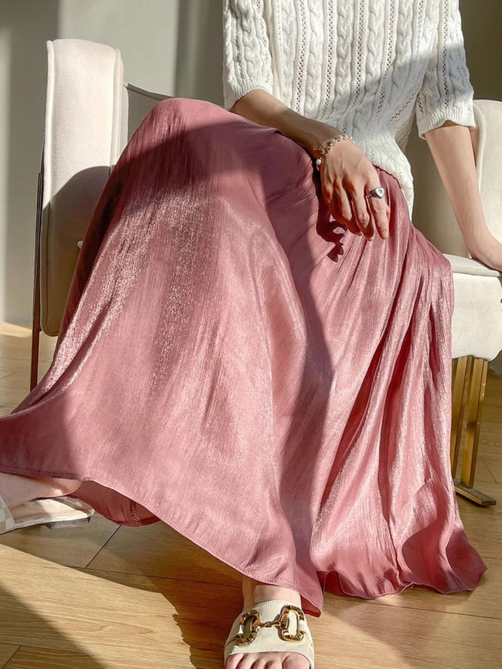 Temperament Mesh Skirt - White