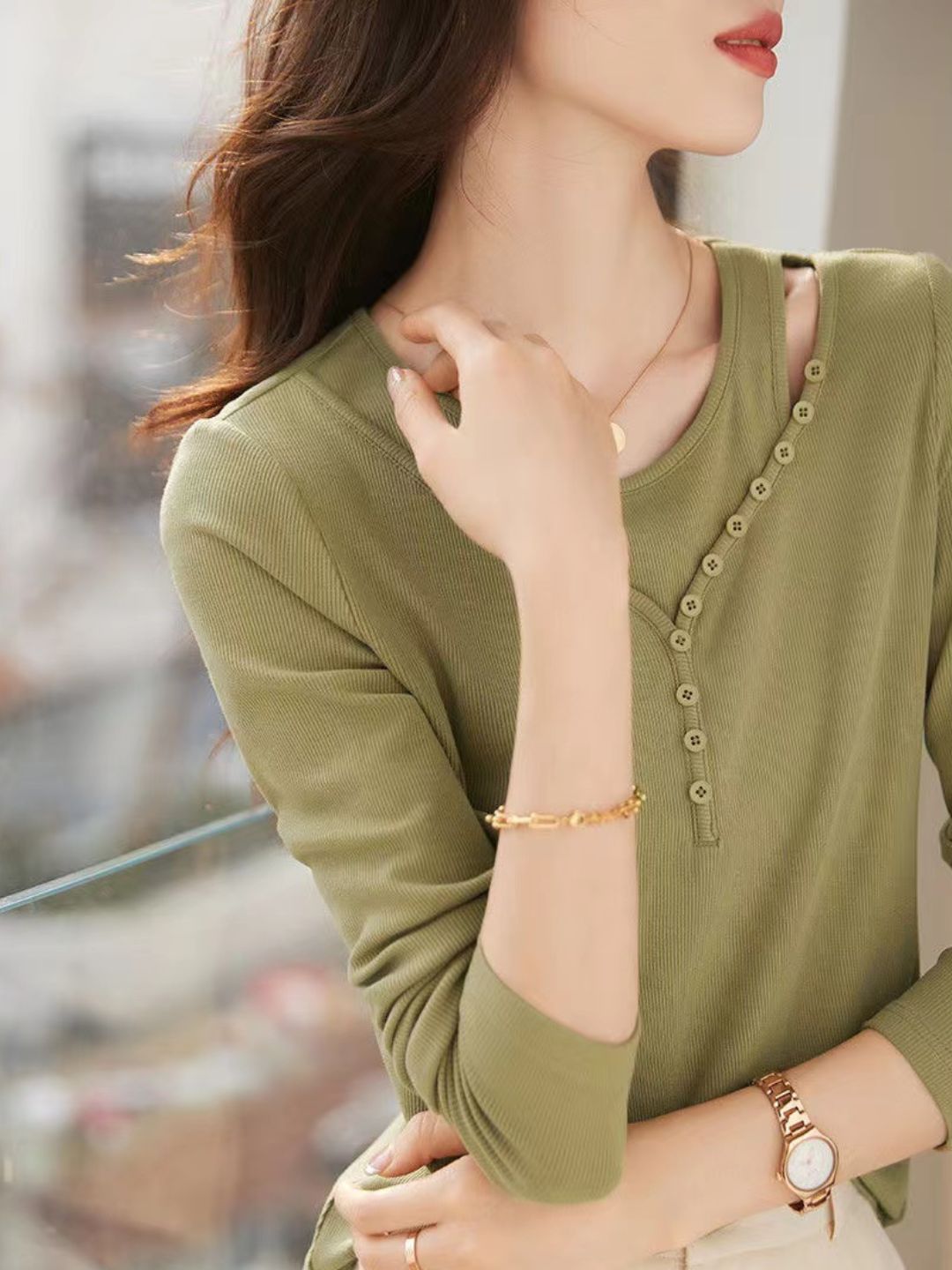 Classic Solid Color Knitted Sweater