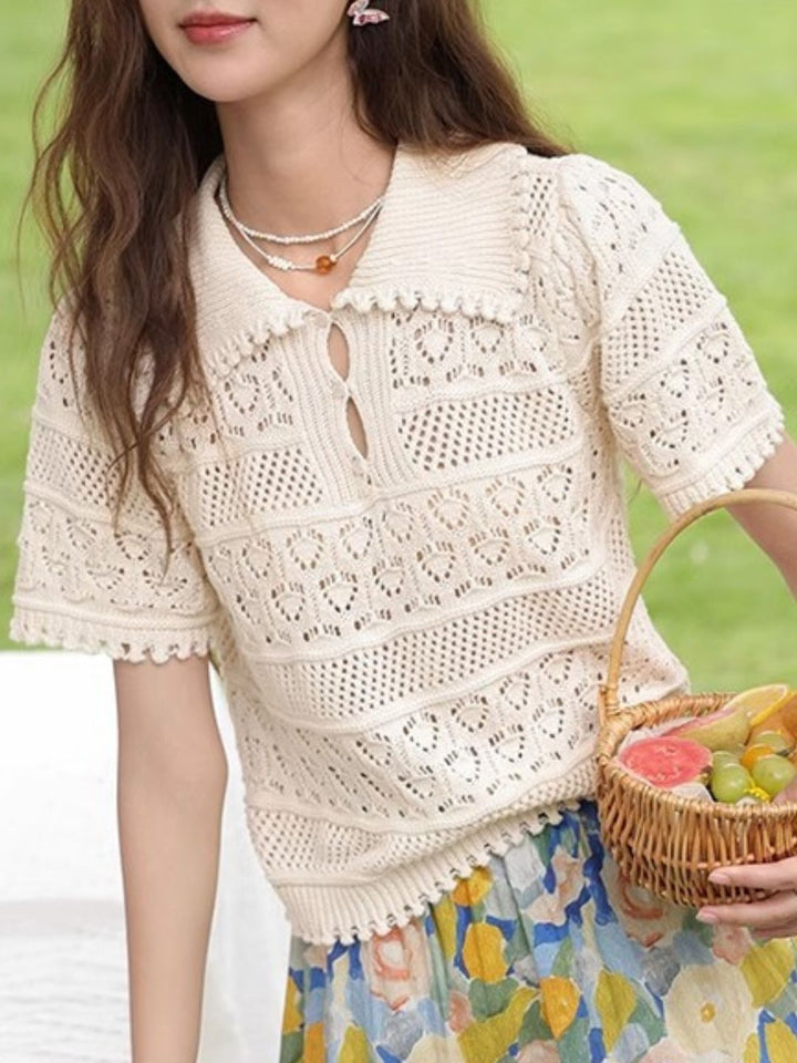 Hollow Knitted Sweater