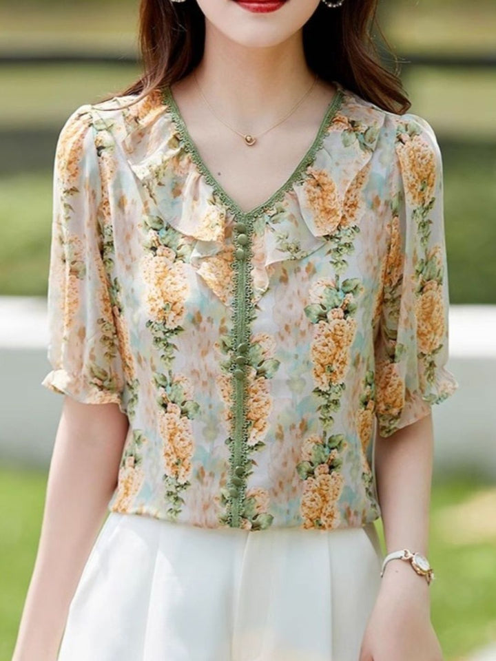 Loose Printed Temperament T-shirt