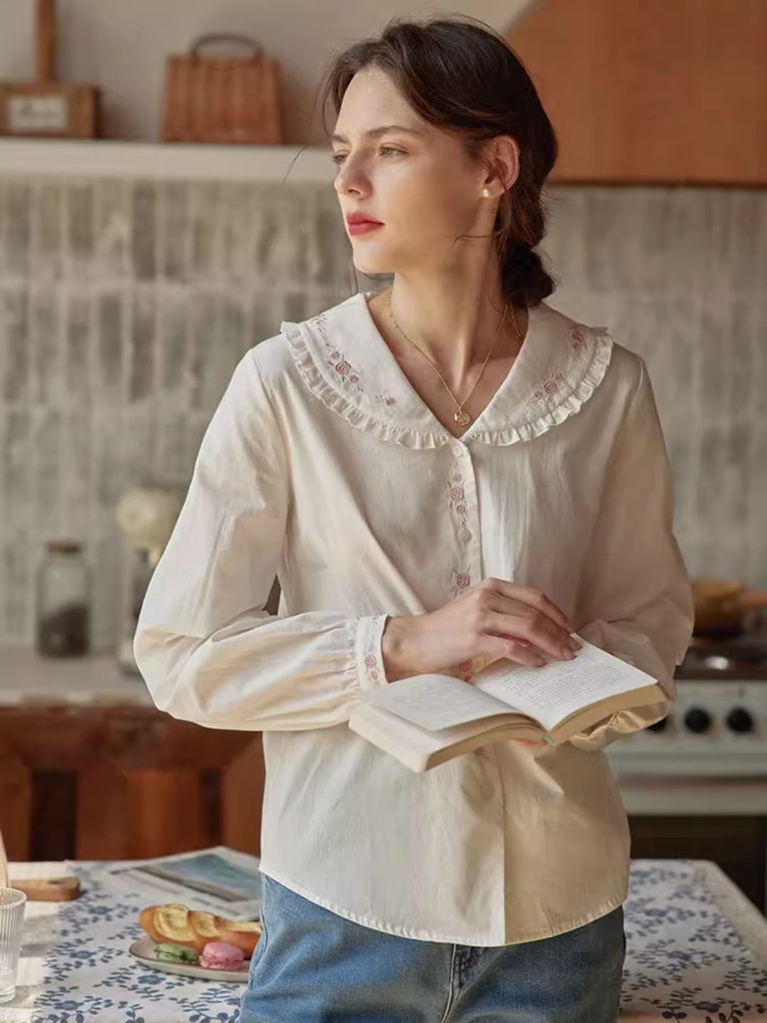 Classic Embroidered Top