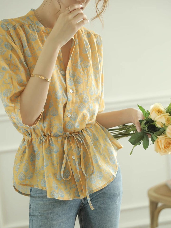 Drawstring Waist Shirt