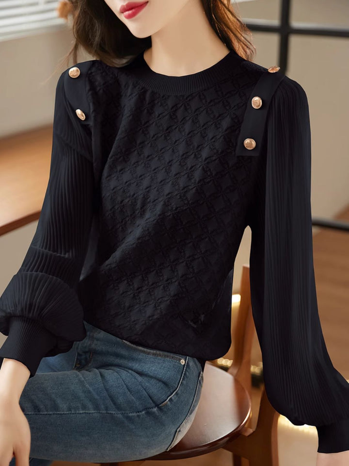 Loose Chiffon Shirt - White