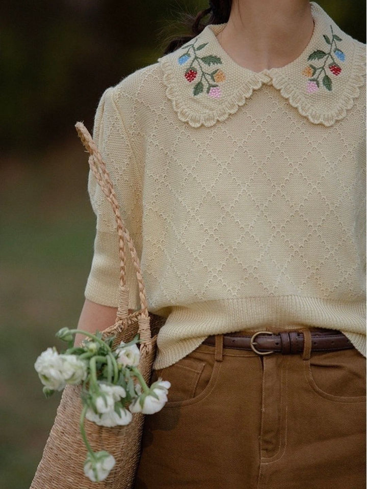 Embroidered Shirt - Half Sleeve