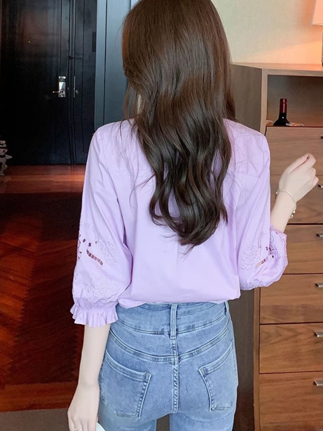 Chiffon Puff Sleeve Top