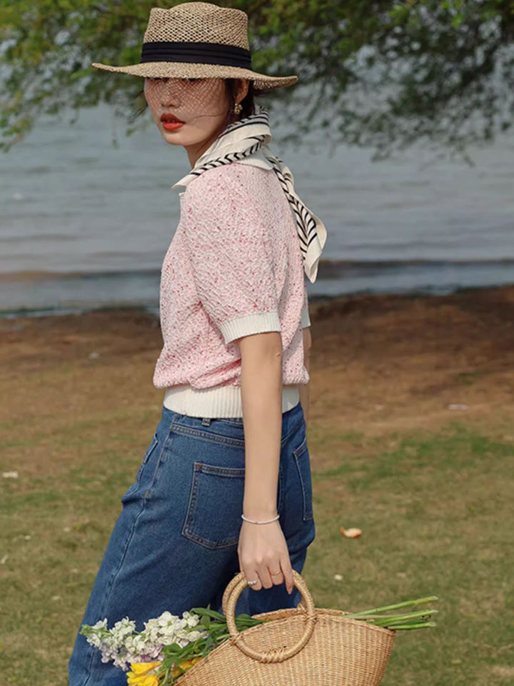 POLO Collar  Short Sleeves