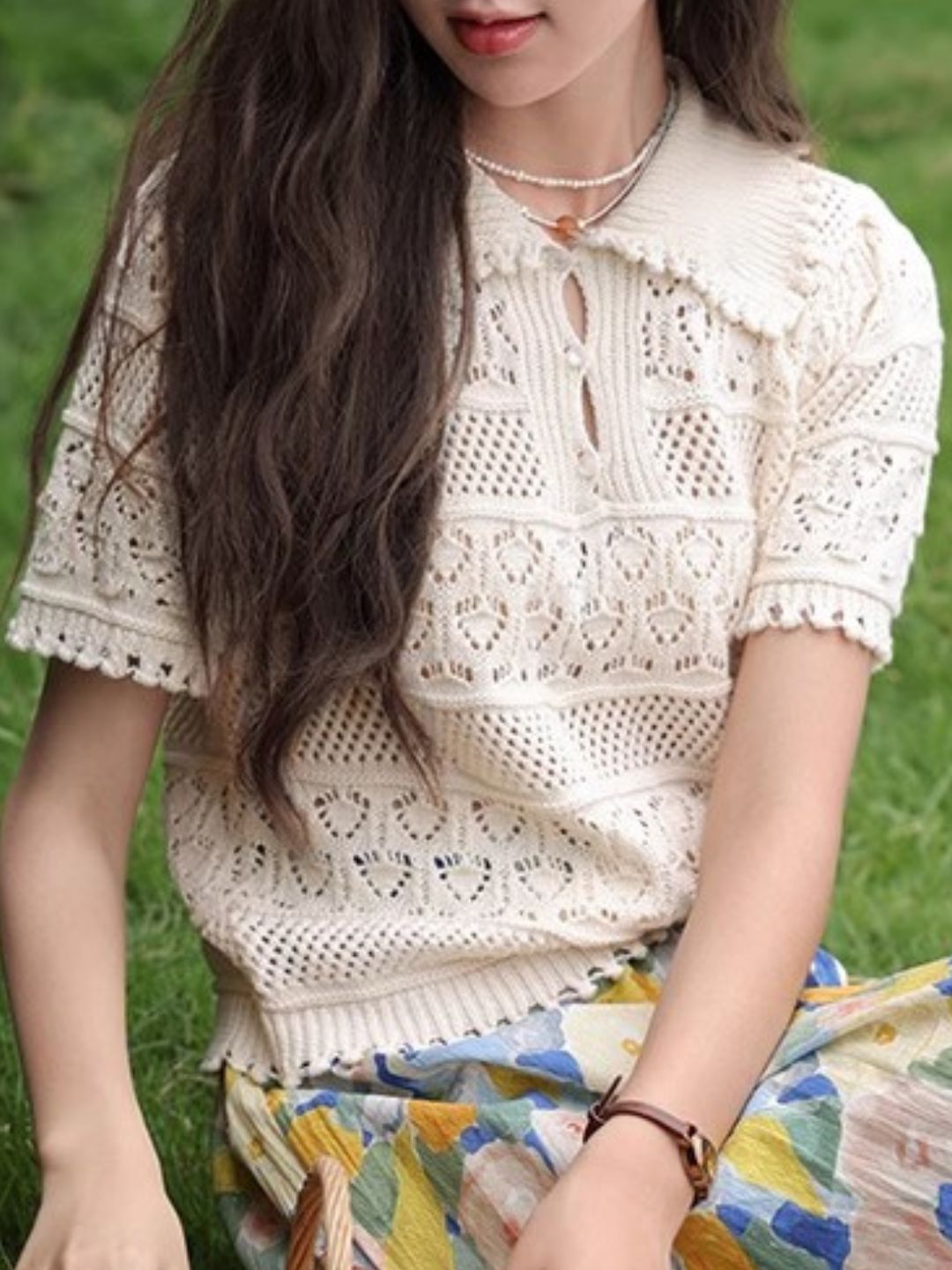 Hollow Knitted Sweater