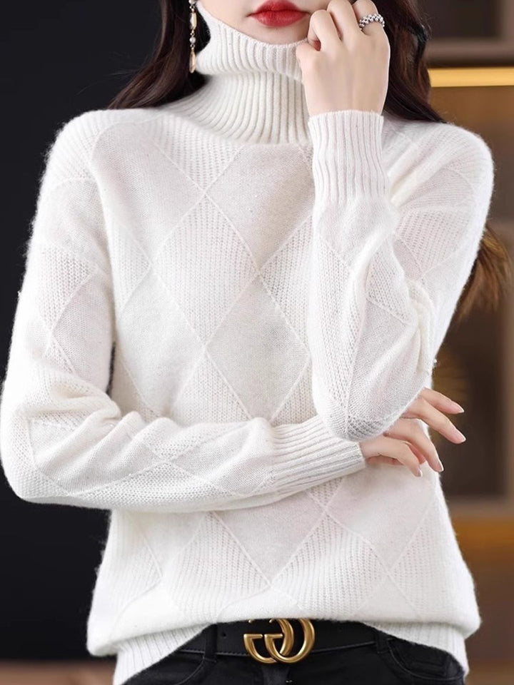 Loose Turtleneck Knitted Sweater