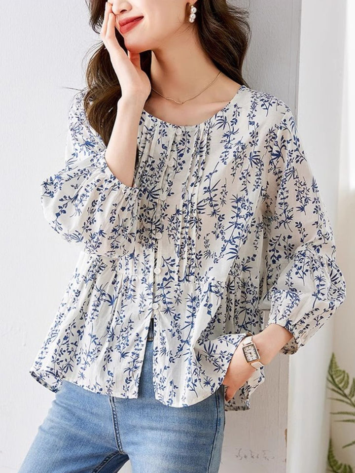 Printed Chic Shirt Top