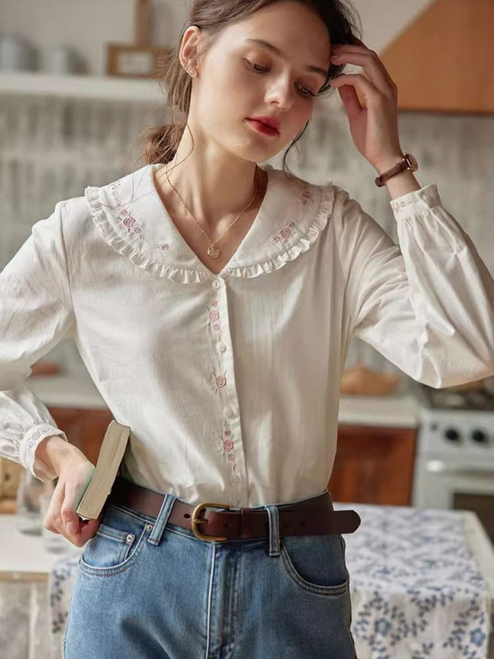 Classic Embroidered Top