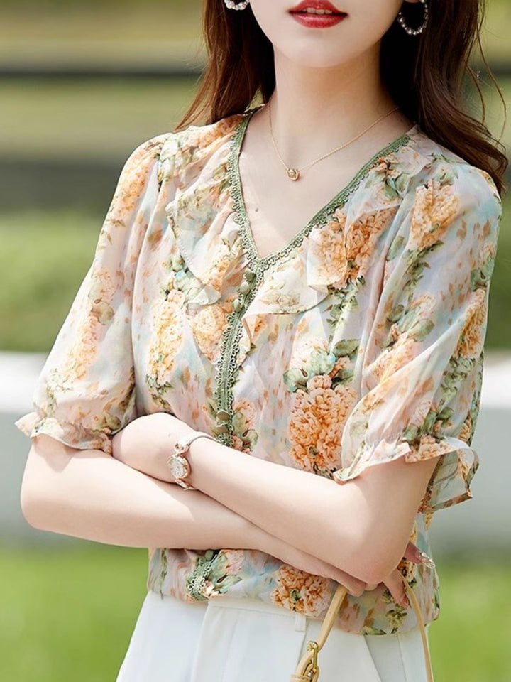 Loose Printed Temperament T-shirt