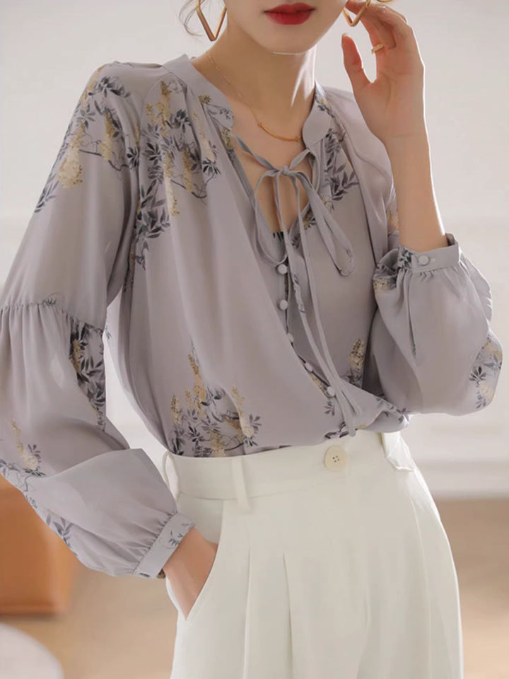 Loose-Fitting Lantern Shirt