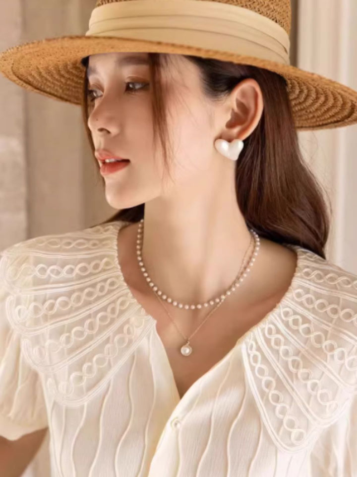 Retro Doll collar chiffon Blouse