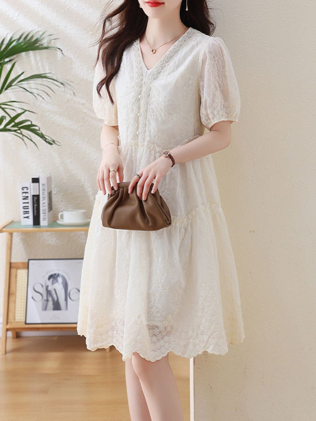 Elegant Embroidered Dress