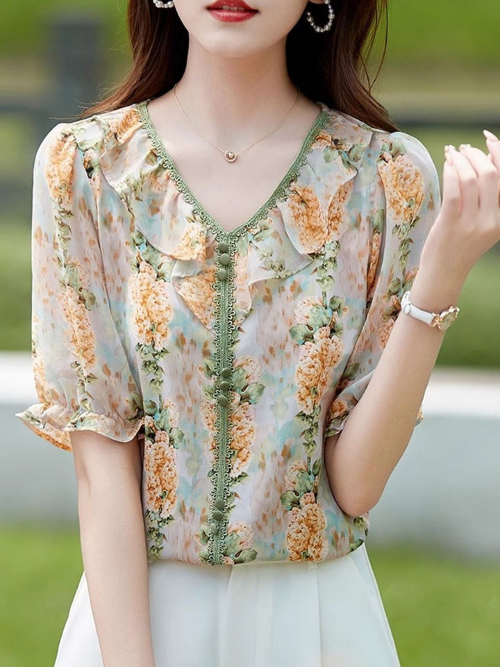 Loose Printed Temperament T-shirt