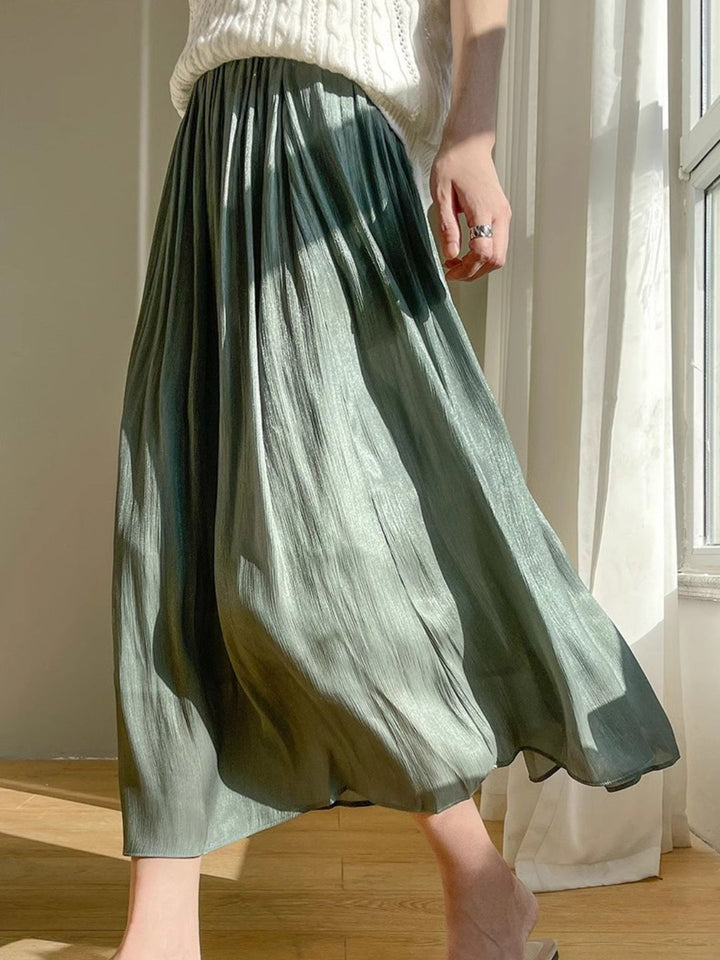 Temperament Mesh Skirt - White