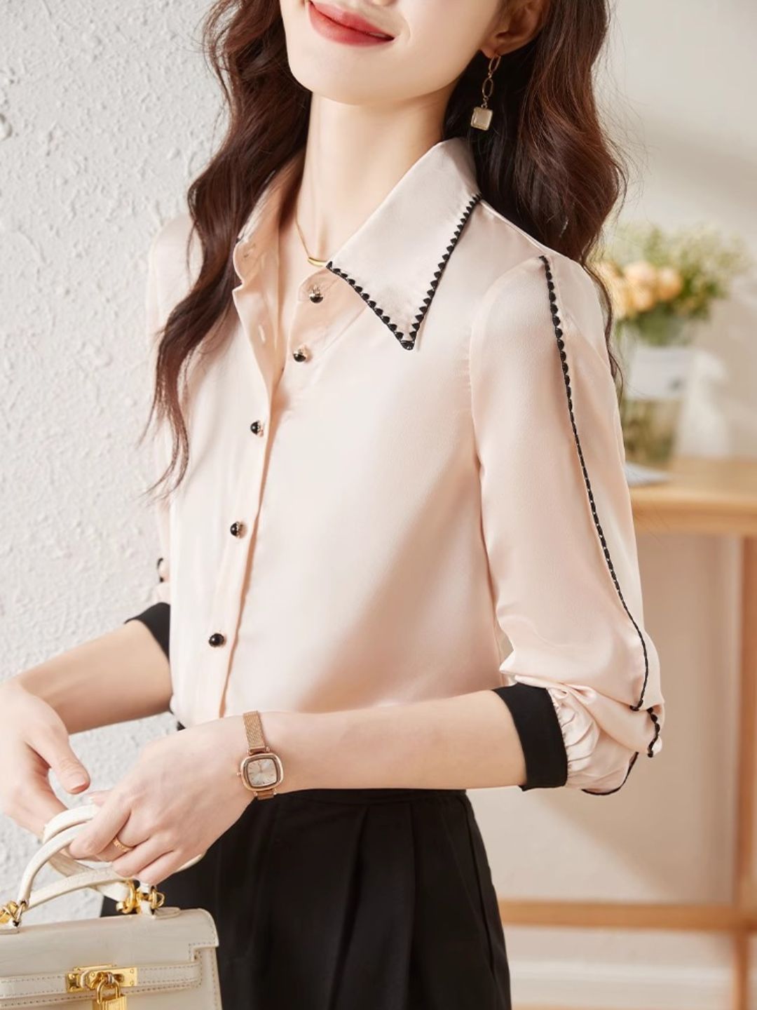 Gentle Commuting Chiffon Shirt