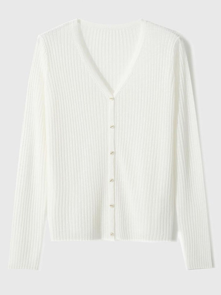 V-Neck Loose Cool Knit Top