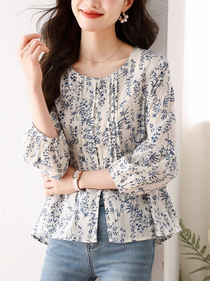 Printed Chic Shirt Top