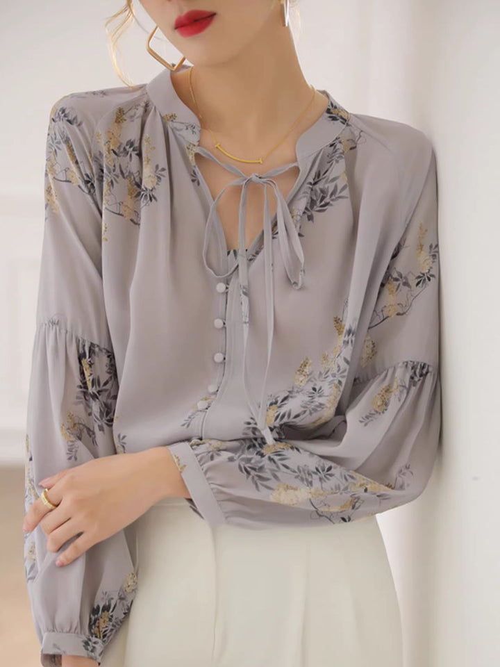 Loose-Fitting Lantern Shirt