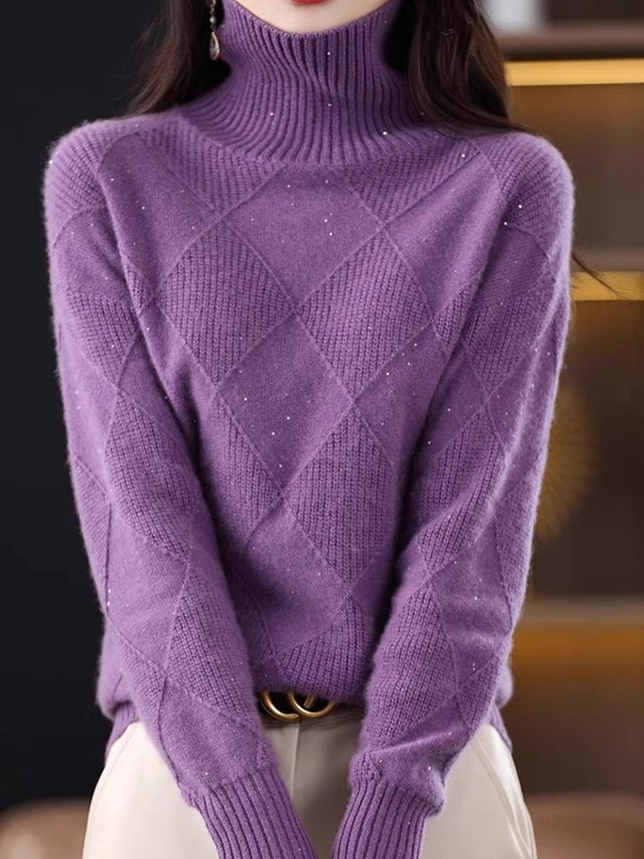 Loose Turtleneck Knitted Sweater