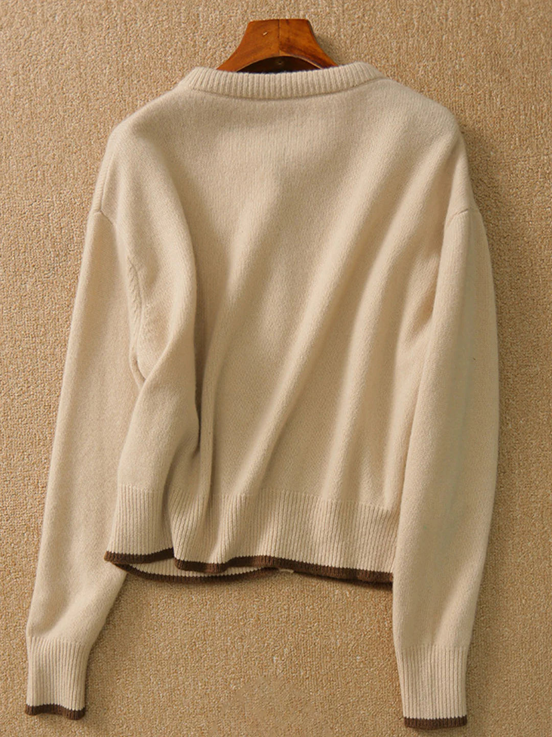 Vintage Crew Neck knitted Cardigan