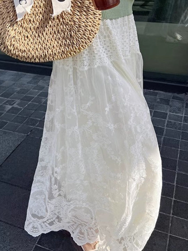 Lace A-line Lace Skirt