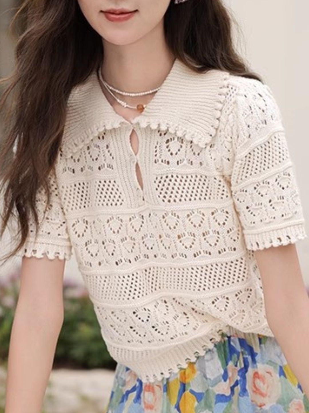 Hollow Knitted Sweater