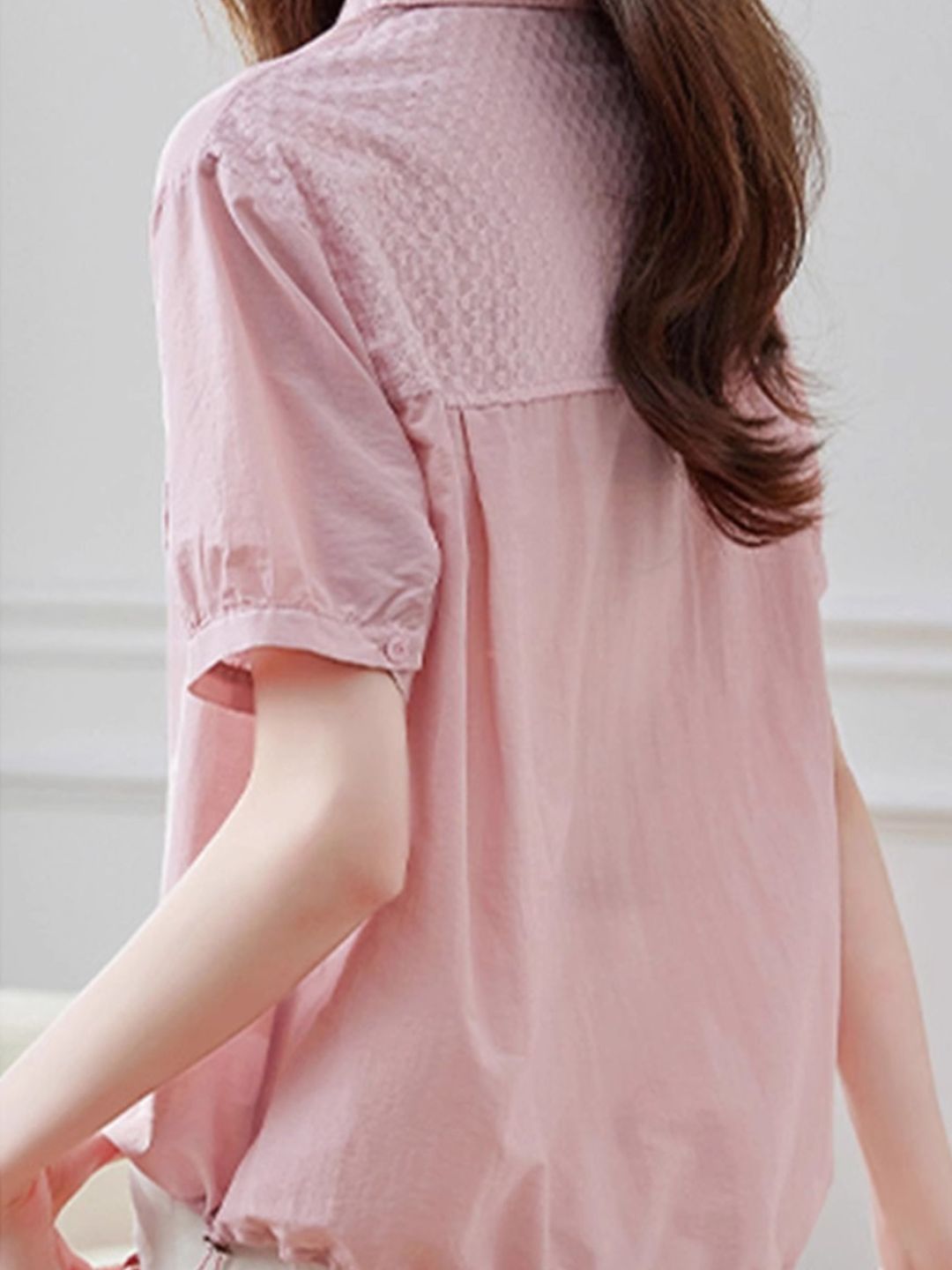 Fashion Lapel Short Sleeve Shirt