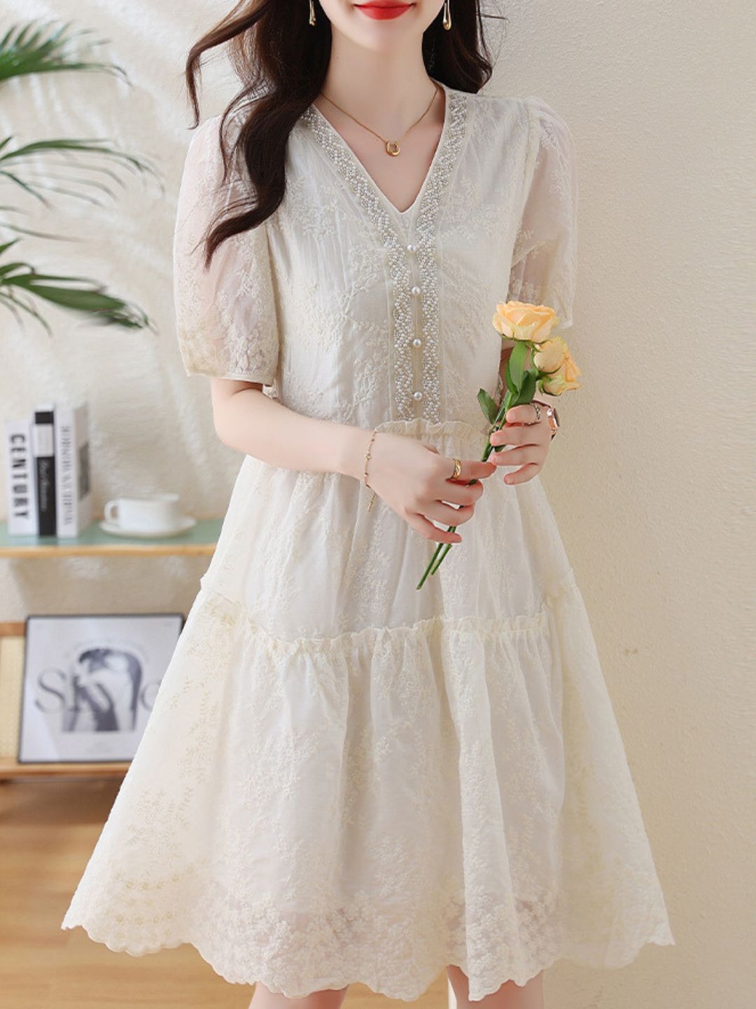 Elegant Embroidered Dress