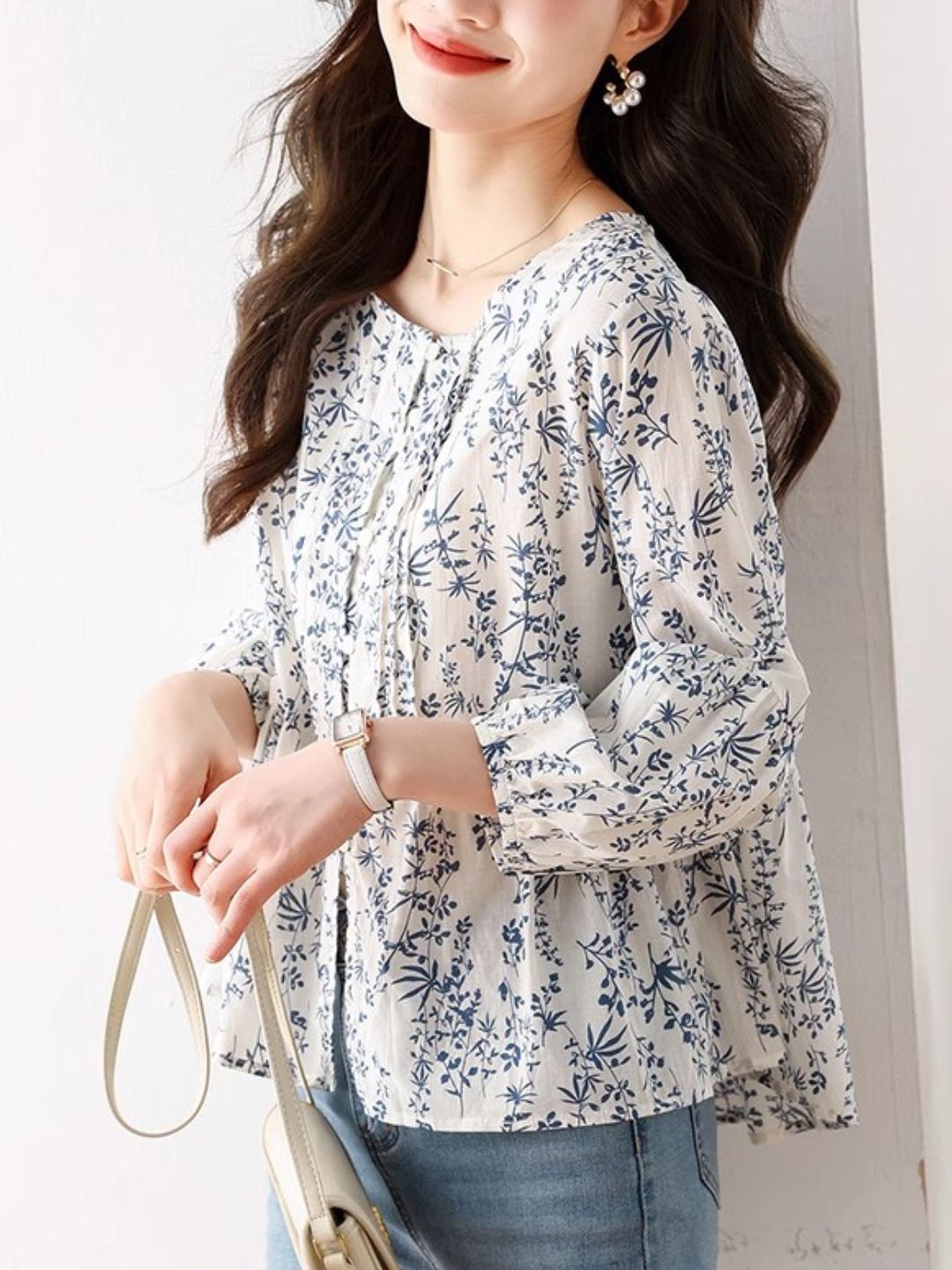 Printed Chic Shirt Top