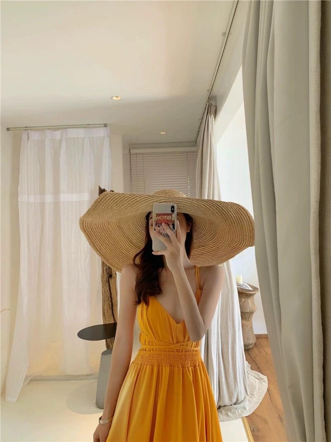 Yellow Backless Dress