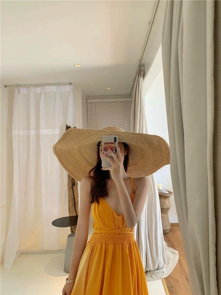 Yellow Backless Dress